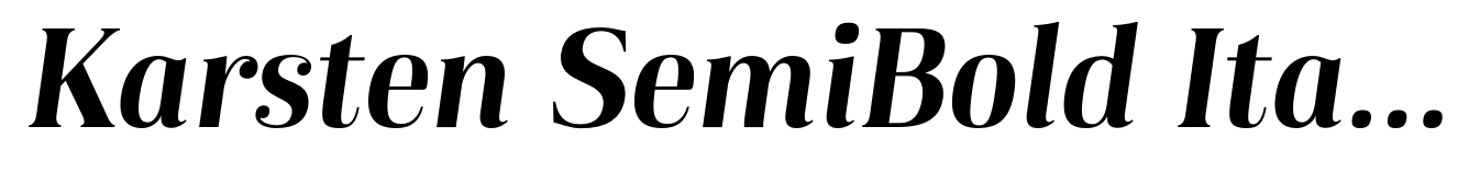 Karsten SemiBold Italic
